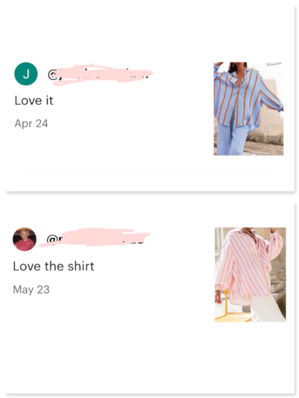 Pink with Green Stripes Oversized Button Down Shirt Long Sleeve - Picture 8 of 8